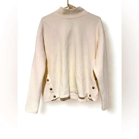 J. Crew Factory Tops - JCREW Herringbone mockneck sweatshirt NWT XL